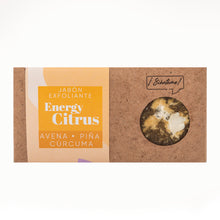 Cargar imagen en el visor de la galería, Jabón Energy Citrus - Exfoliante de avena, piña y cúrcuma