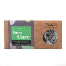 Cargar imagen en el visor de la galería, Jabón Face Care - Carbón Activado y Aloe Vera - Limpieza Facial - 120gr