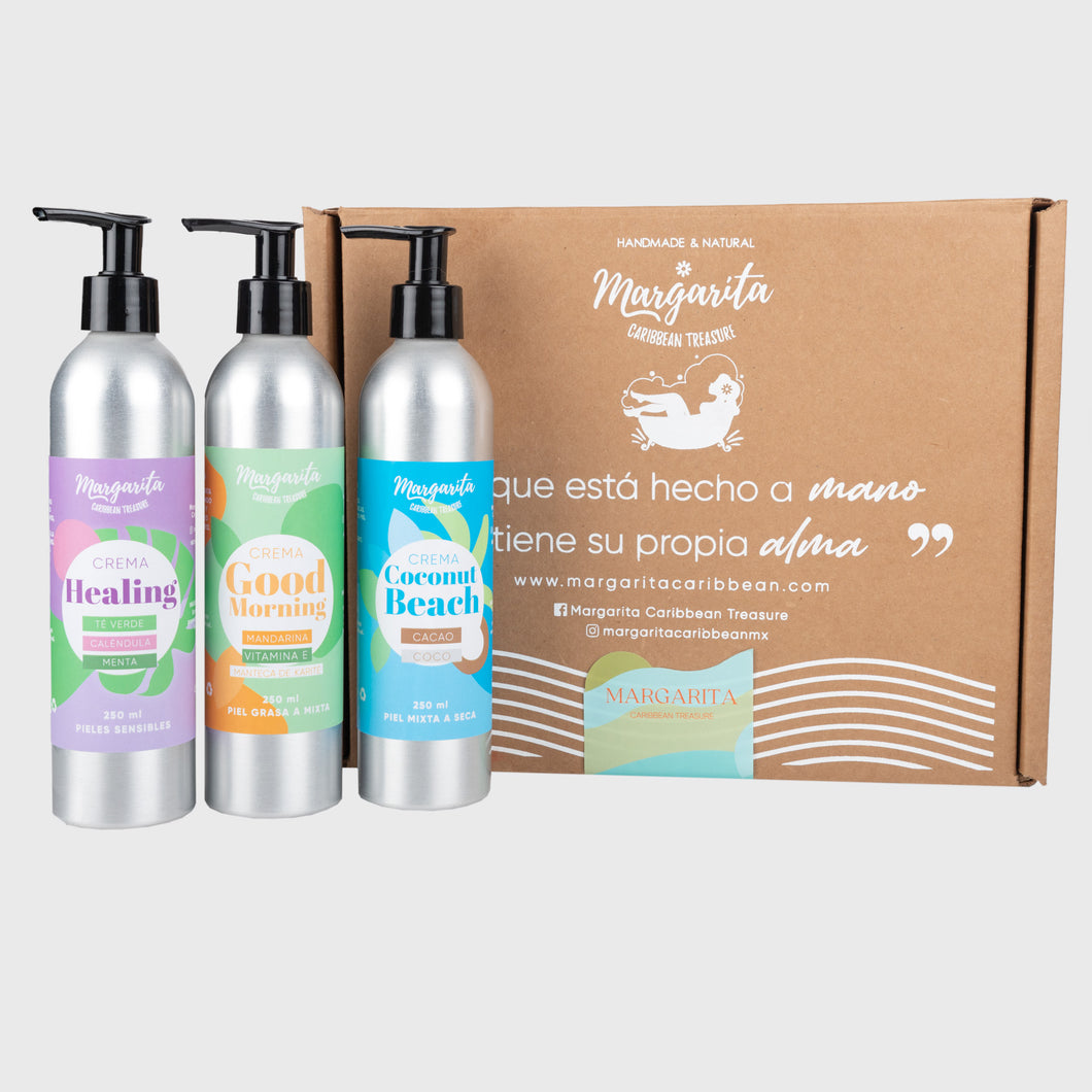 Kit Crema Paraíso - 3 cremas corporales de 250ml